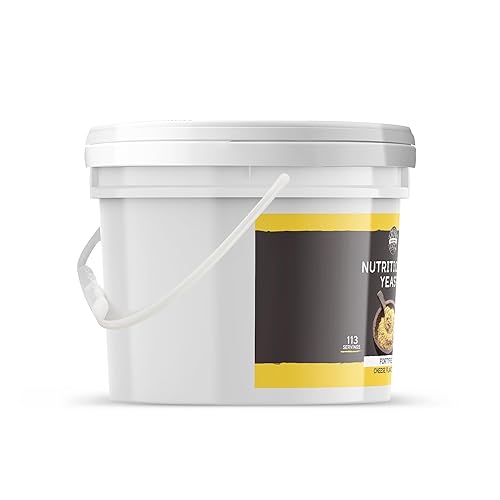 Vista 5 de Birch & Meadow Cubo de 2 galones de hojuelas de levadura nutricionales, palomitas de maíz, delicioso Nooch