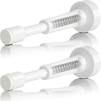 Vista 26 de 2 topes de puerta de resorte para pared, tope de puerta de 4.33 pulgadas para parte inferior de la puerta, tope de puerta de aluminio con punta