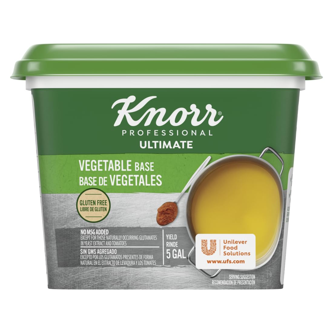 Knorr Professional Ultimate Vegetable Paste Base Gluten Free, Vegetarian, No Artificial Flavors or Preservatives, No MSG added, Colors from Natural Sources, 1 Pound (Pack of 6)