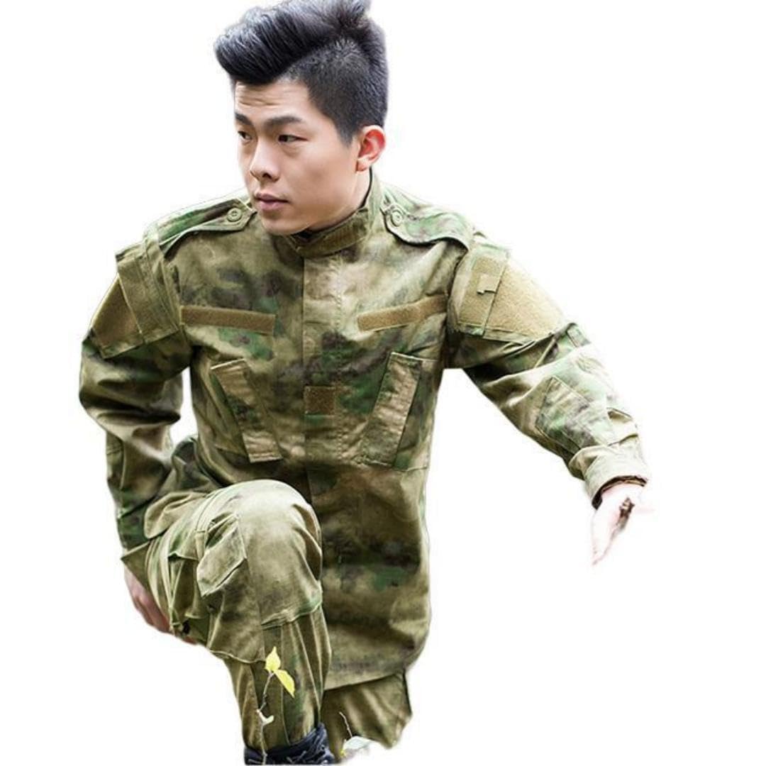 Kombinezon kamuflażowy mundur bojowy BDU mundur wojskowy polowanie wojna paintball płaszcz + spodnie zielone ruiny moro