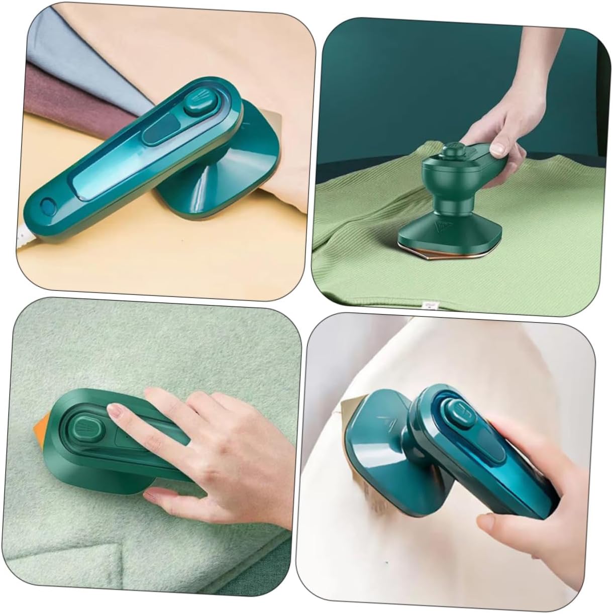 PRETYZOOM Mini Electric Iron Portable Handheld Steamer for Clothes Travel Mini Press Lightweight Fabric Steamer Easy to Use