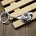Waterwood Creative Auto Parts Models Spinning Turbo Turbocharger Keychain Key Chain Ring-Silver
