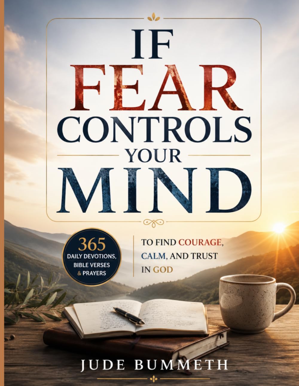 IF FEAR CONTROLS YOUR MIND: 365 Daily Devotions, Bible Verses & Prayers to Find Courage, Calm, and Trust in God