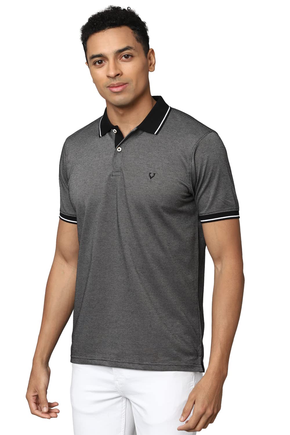 allen solly Men's Cotton Solid Regular Fit Polo Shirt-picture-20
