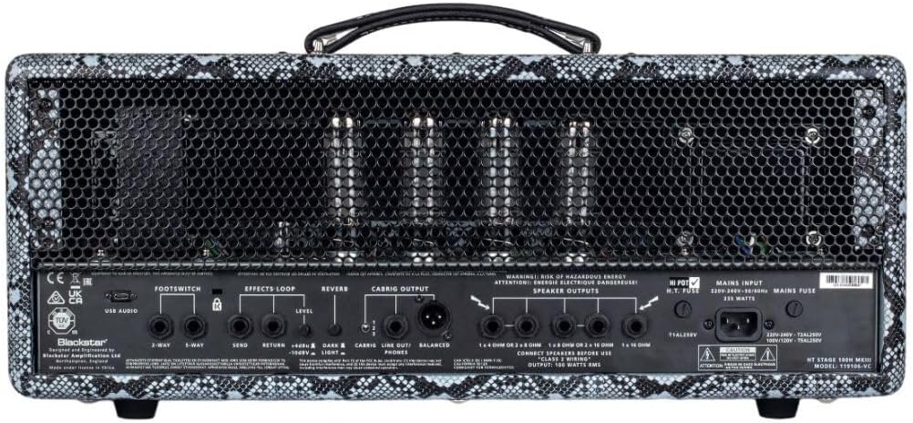 Blackstar HT Stage 100 MK III - 100-watt Guitar Tube Amp Head w/ 3 Channels - Limited-Edition Snakeskin