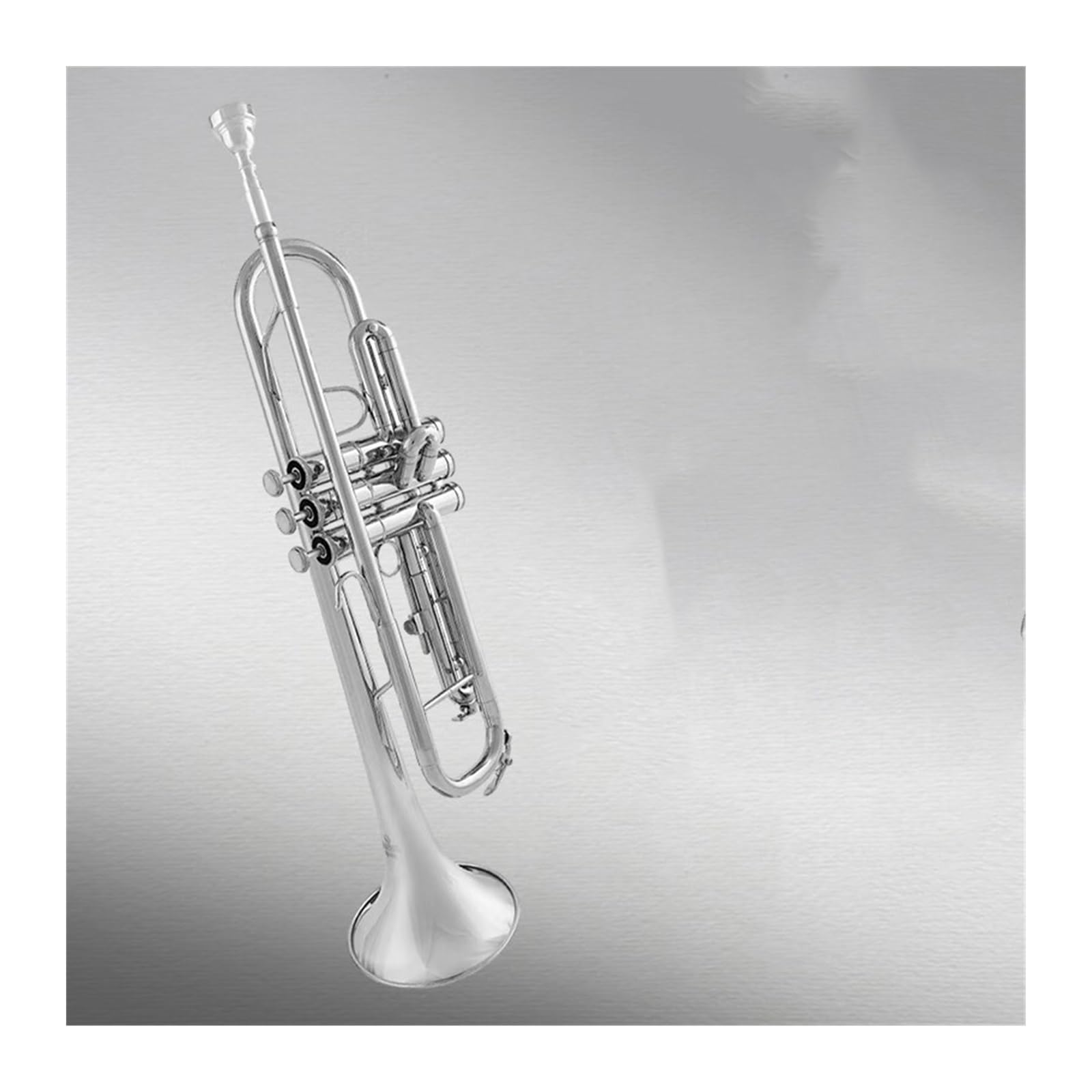 trąbka instrument Trąbka B-dur do testów wydajności dla początkujących dzieci mosiężny niklowany instrument dęty zachodni