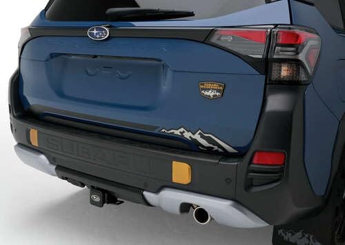 Exterior Graphics - 2023 Subaru Solterra 7 Subaru Exterior Rear Gate Mountain Scene Graphics for 2026 Forester - J121SSL200 - Genuine OEM