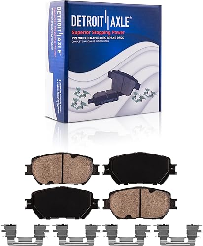 Miniatura 11 de Detroit Axle - Pastillas de freno traseras para Chevrolet Captiva Sport Equinox GMC Terrain Pontiac Torrent Saturn Vue XL-7, Pastillas de freno de