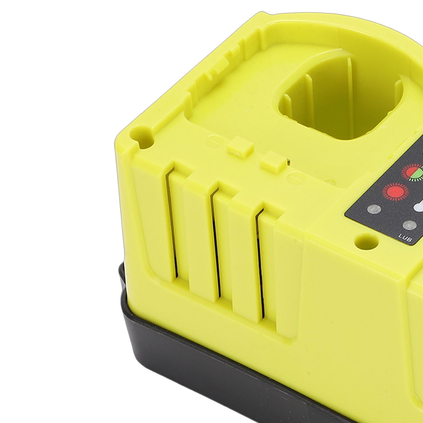 Tnfeeon Caricabatterie Rapido a Doppio Alloggiamento, Caricabatterie Leggero per Utensili Elettrici in ABS, Soluzione di Ricarica Rapida per Modelli P117 P118 P119