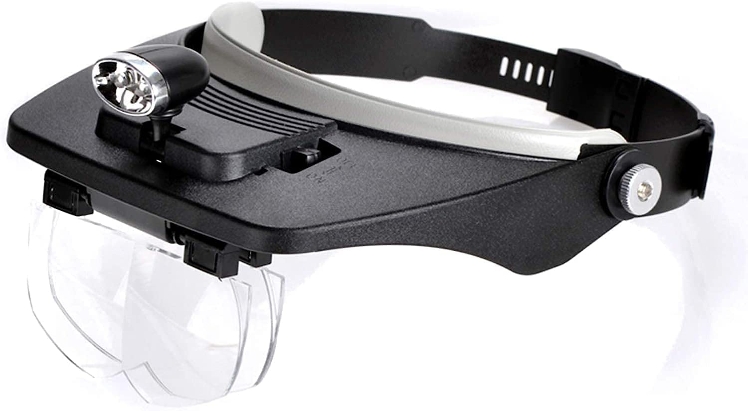 Lupas, Lupa Iluminada con Luz Led, Lupa De Diadema con 4 Lentes Diferentes, para Trabajos De Precisión, Lupa para Joyería, Relojería, Costura, Reparación Electrónica, Lup