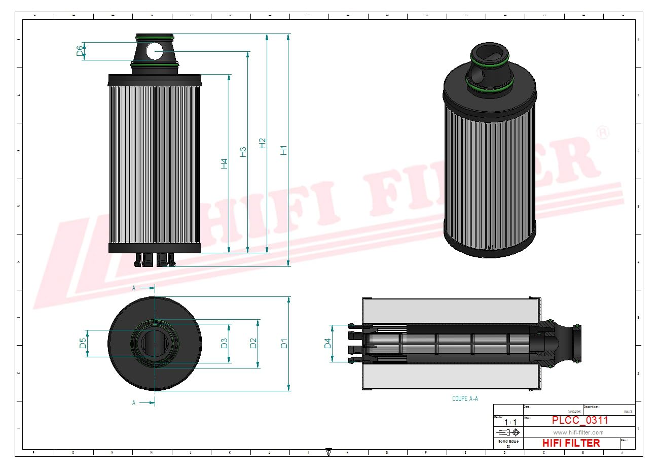 HIFI FILTER Kraftstofffilter SN 70406 kompatibel mit SK 48590, 0600BC1010KF1