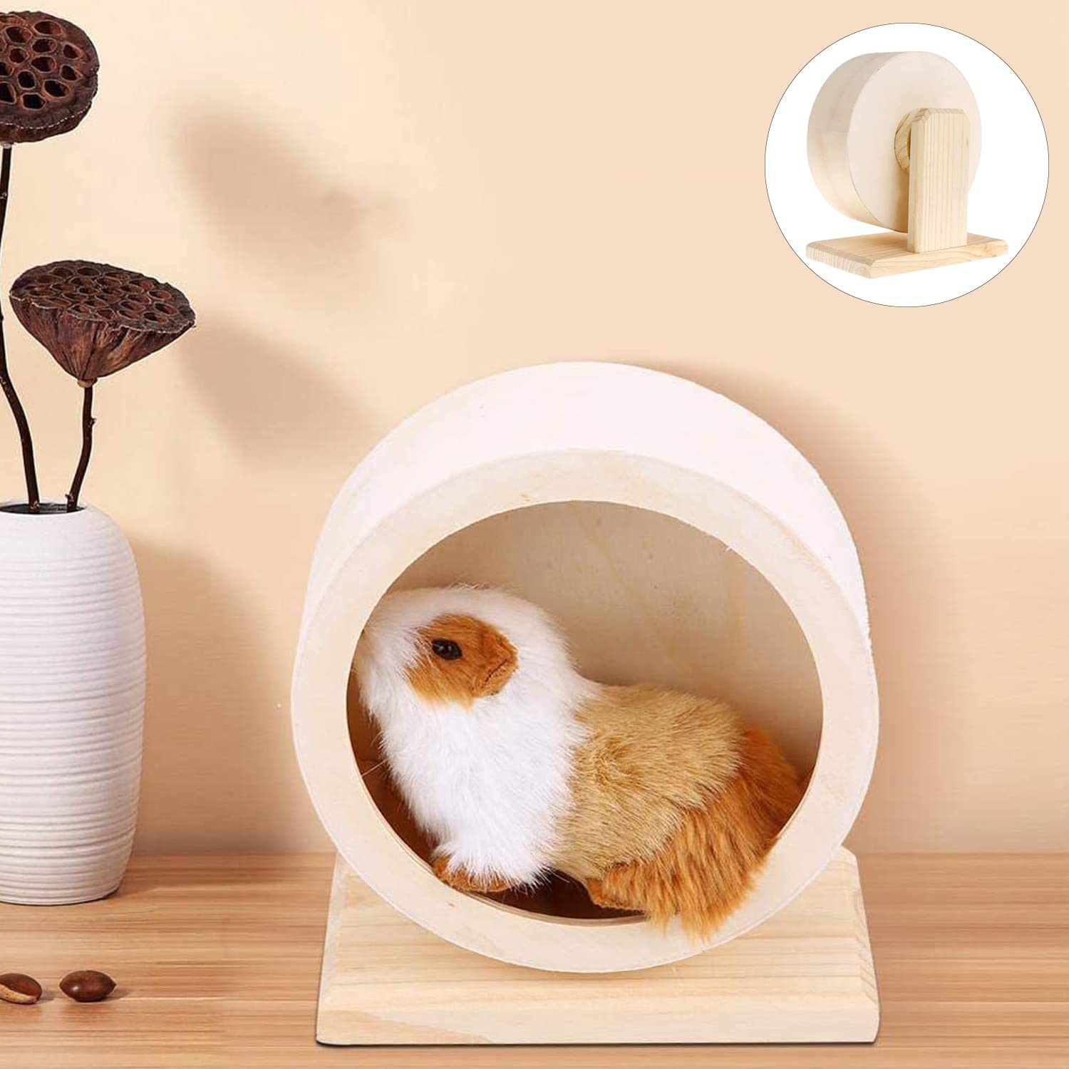 Ruota Per Criceti 17cm Super Silenziosa - Trasparente Per Piccoli Animali Domestici - Foto 6