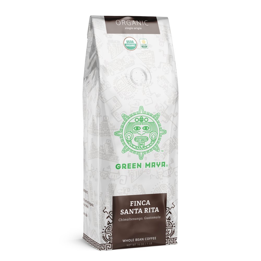 GREEN MAYA Finca Santa Rita Arabica Coffee Beans 100% Certified Organic Guatemala Coffee Single Origin Coffee Espresso