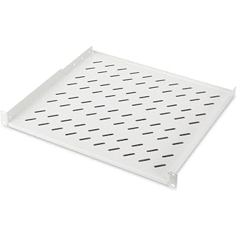 DIGITUS Professional DN-97614 - shelf for permanent installation in 19 cabinets - load 15 kg - from 600 mm cabinet depth - 1U - color gray