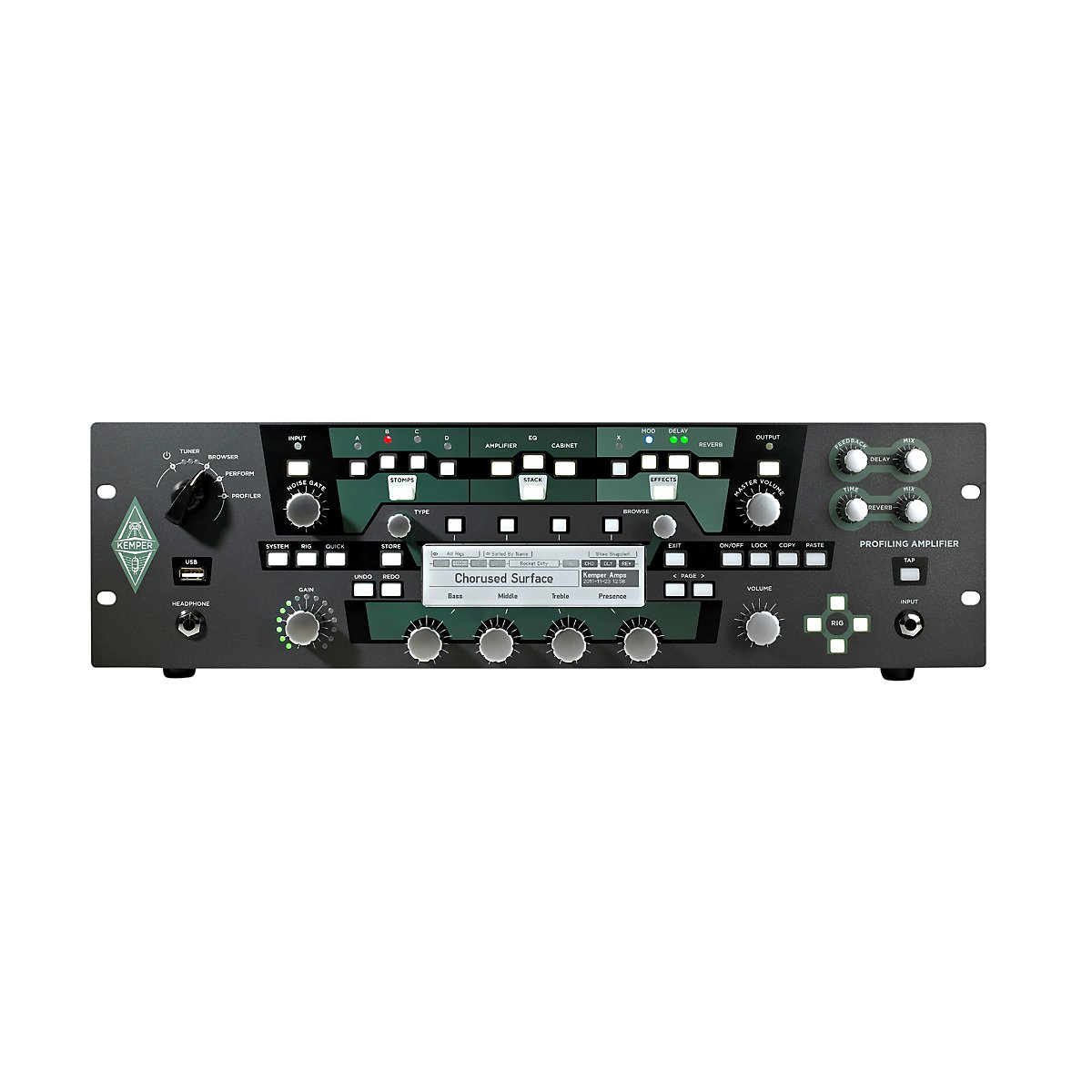 Kemper Profiler PowerRack 600W Class D Profiling Guitar Amp Black