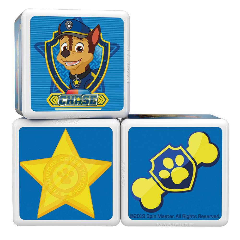 Geomag MagiCube 080 Paw Patrol – 5 Cubes Magnétiques, Camion De Pompier Marcus, Construction 3D éducative, Dès 3 Ans