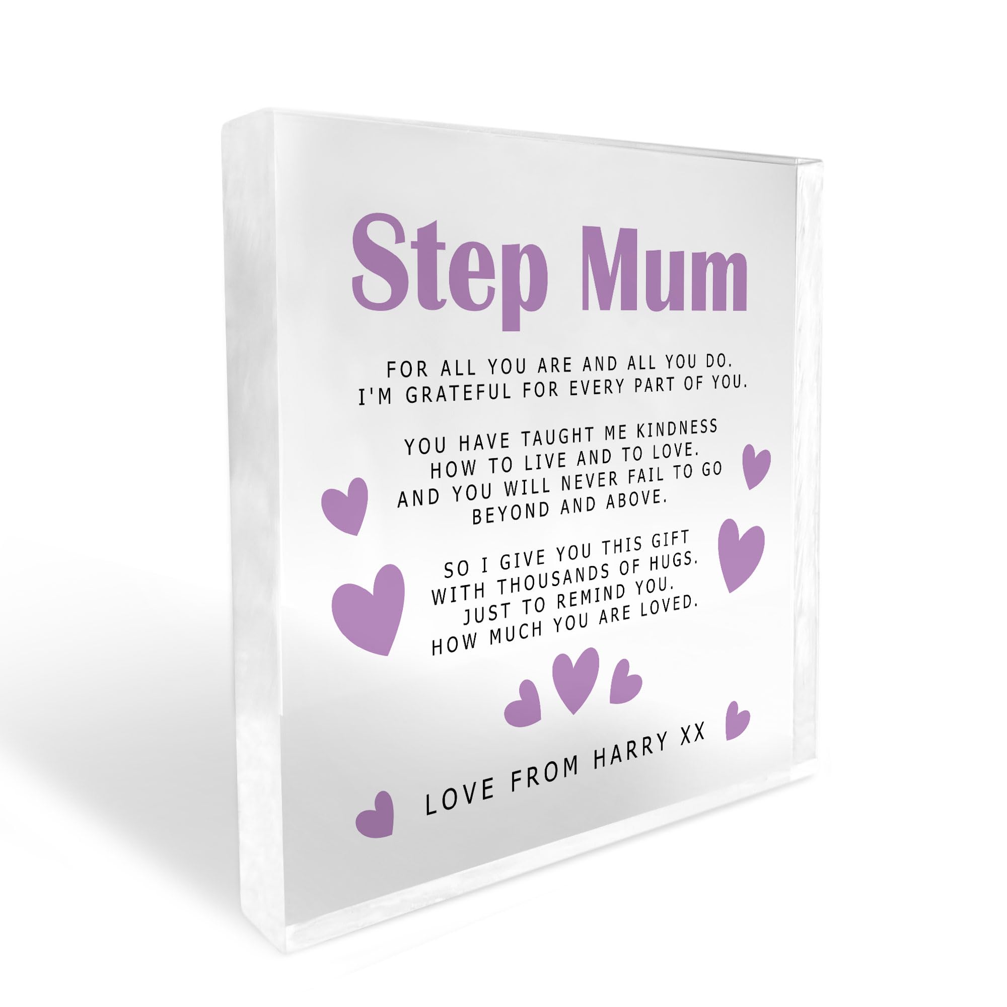 Red Ocean Step Mum Gifts Stepmum Birthday Personalised Gifts For Her Thank You Gifts For Step Mum From Daughter Son Gift For Her Gift For Step Mum Keepsake