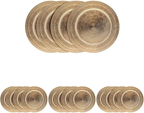 Miniatura 9 de Charge it by Jay Dazzie - Placa de carga galvanizada de 13 pulgadas, placa decorativa de servicio de melamina para el hogar, comedor profesional,