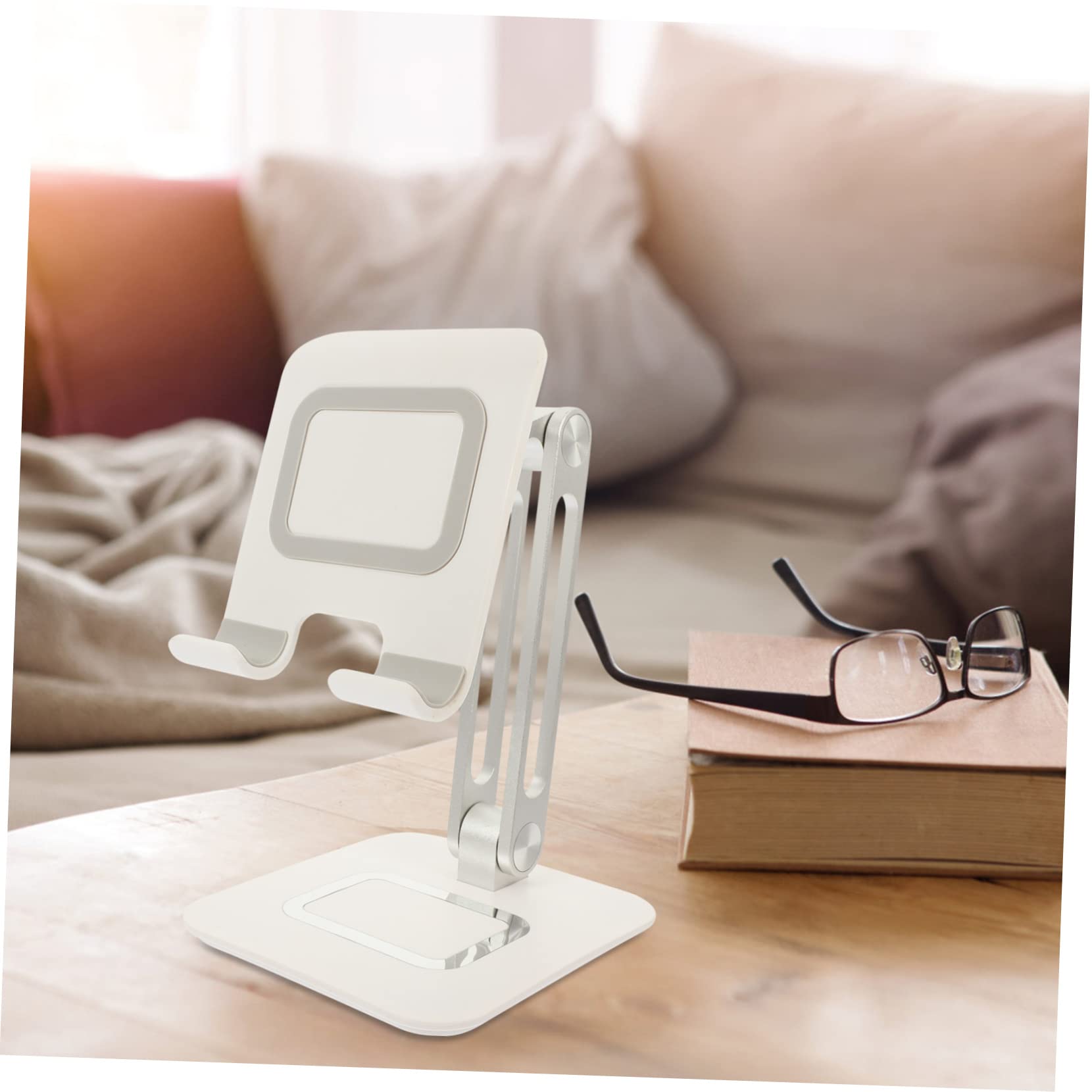 Didiseaon Supporto per Telefono Regolabile per Smartphone Tablet ed Reader da Cuscinetto in Silicone Antigraffio e Fondo Antiscivolo Compatto e Leggero per Uso da Tavolo e Portatile