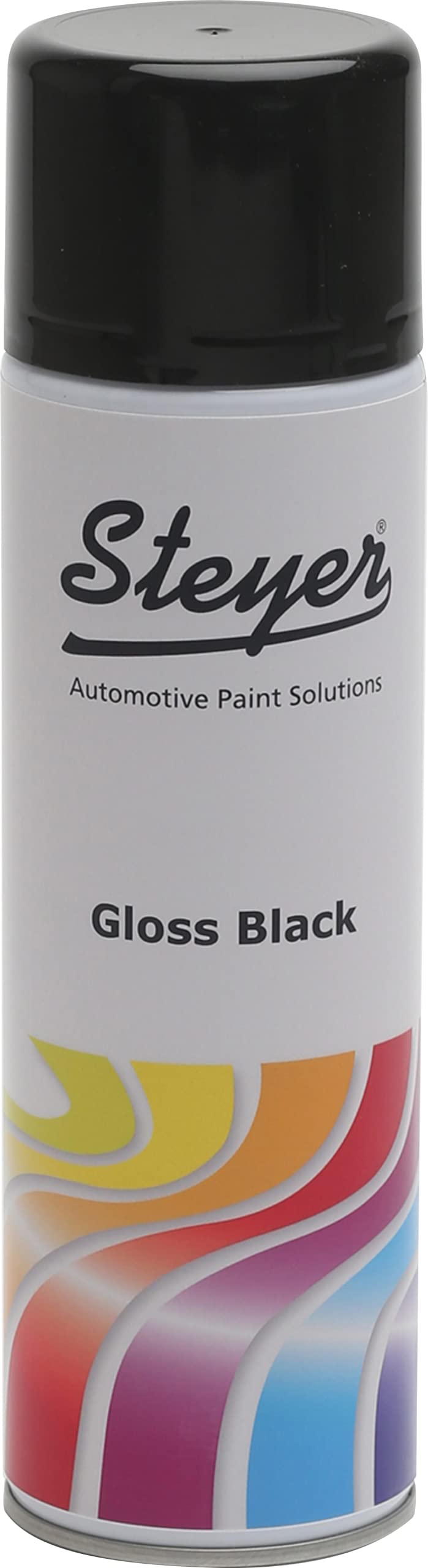 Steyer Black 400Ml Gloss Colour Aerosol Spray Paint Can