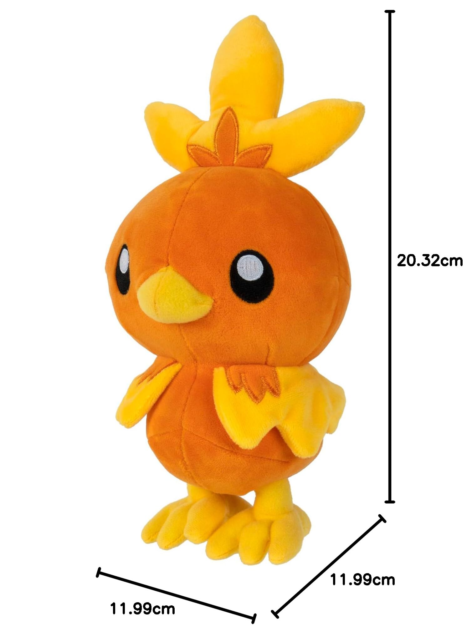 Pokemon Pluszowy Torchic 20 cm - Marionetka Nowa 2022 - Autentyczne Marionetki Oficjalne Zabawki