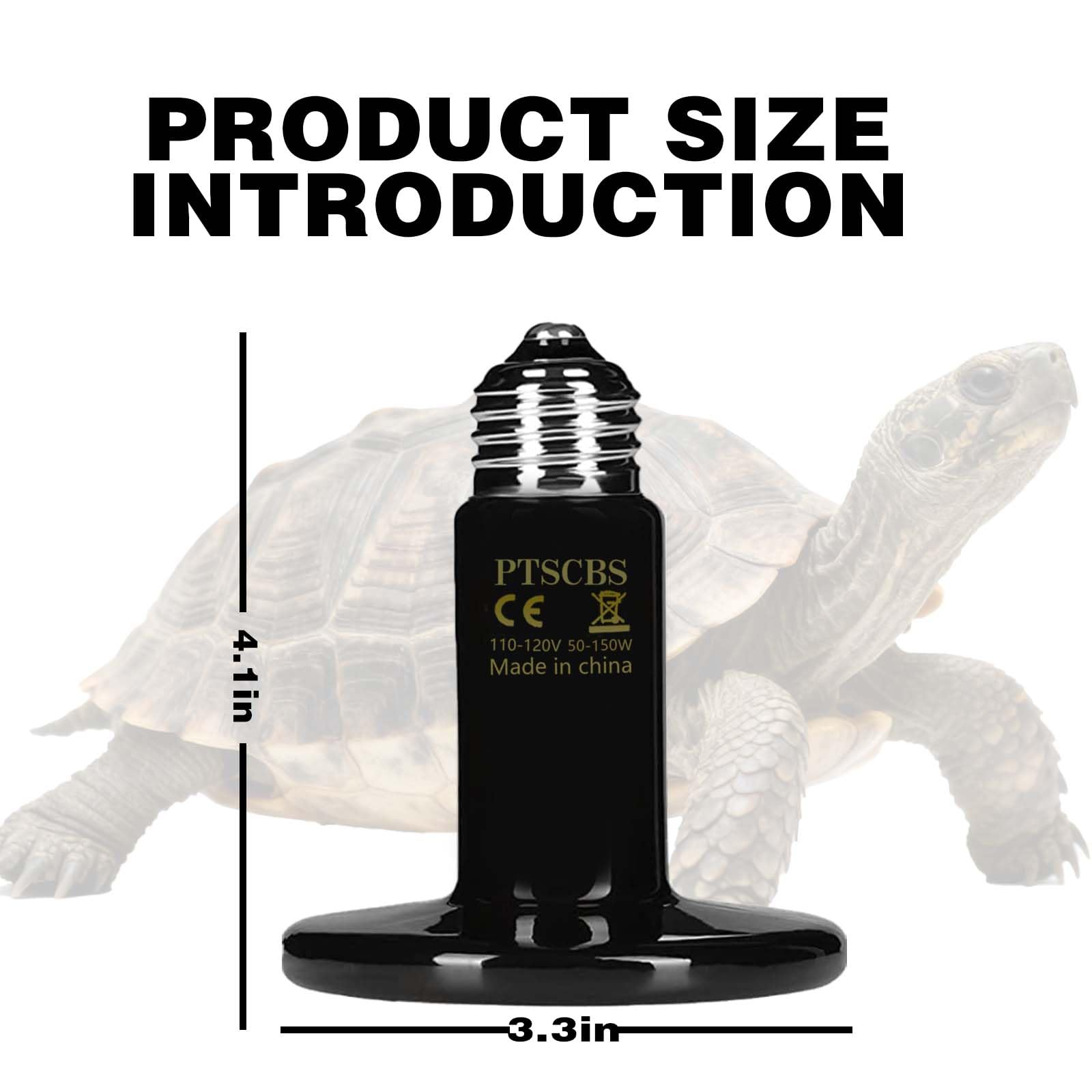 150W Ceramic Heat Emitter (2-Pack) - Reptile Heat Lamp Bulb, No Light Coil Emitter for Terrariums, Brooders & Chicken Coops - E26 Base for Bearded Dragon, Snake, Lizard, Turtle - image 6