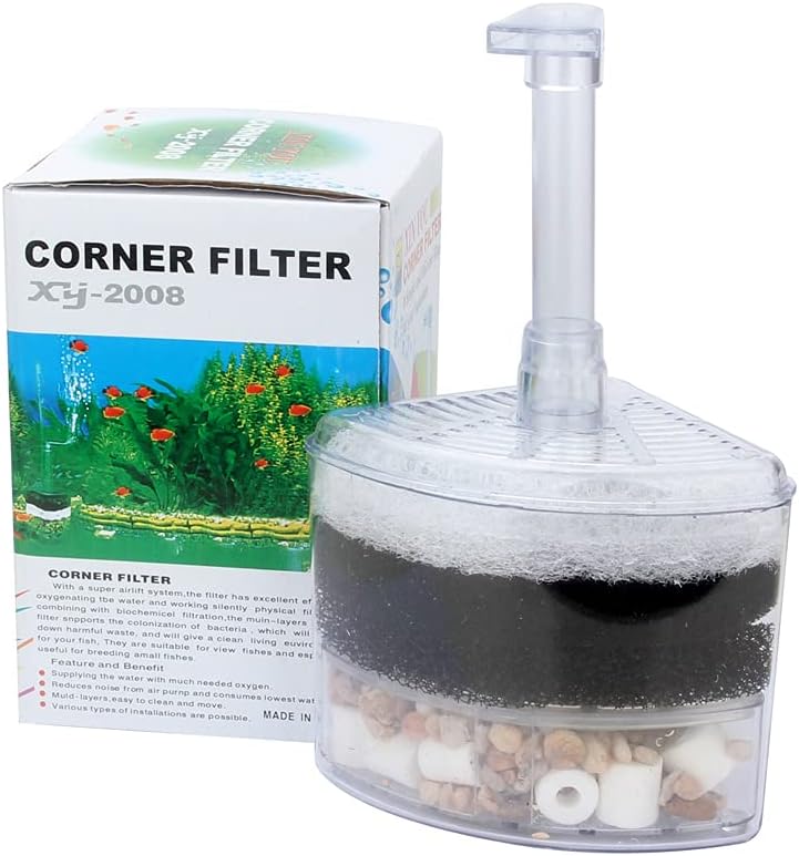 SENZEAL Multi Layer Corner Aquarium Sponges Filter for Fish Tank with