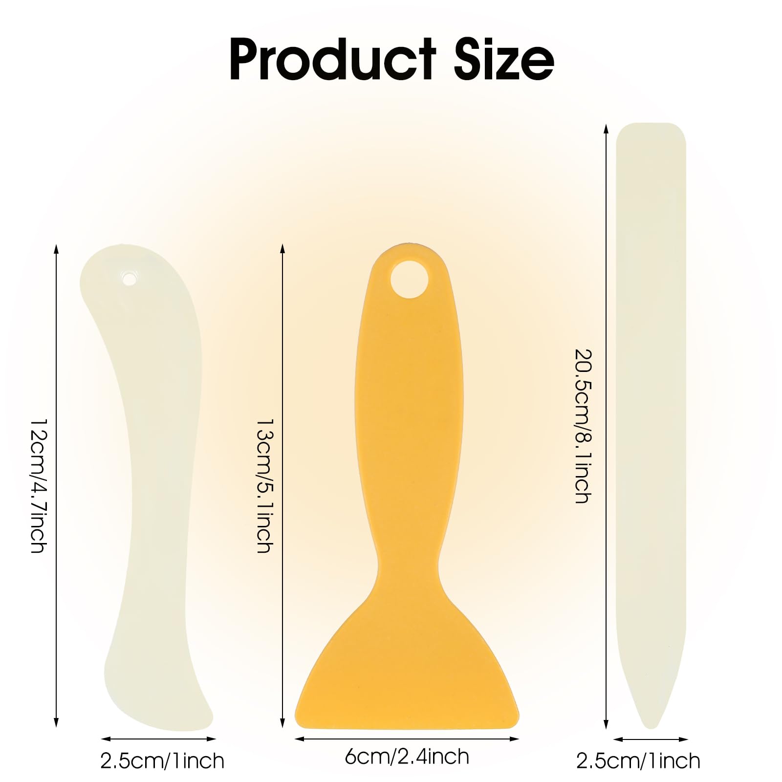 Bone Folder Tool, 6Pcs Paper Folding Tools, Crease Makers, Plastic Bone Folder Paper Creaser, Scrapbook Tools, Book Binding Tools for Making Paper Crafts Quilting Leathercraft Bookbinding