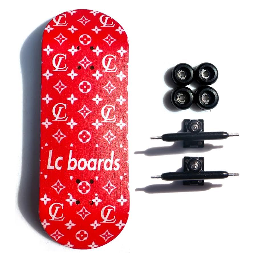 Amazon.com: LC Boards Fingerboard 98X34 Complete RED LV Graphic