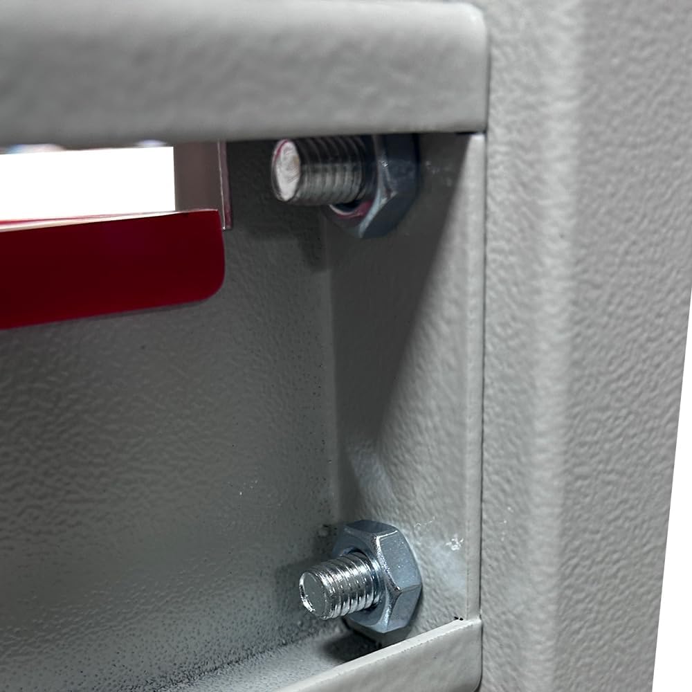 JZD Storage Bin Rack Steel Frame Garage Tool Organization Unit 76 Plastic Bins for Workshop Repair Shop