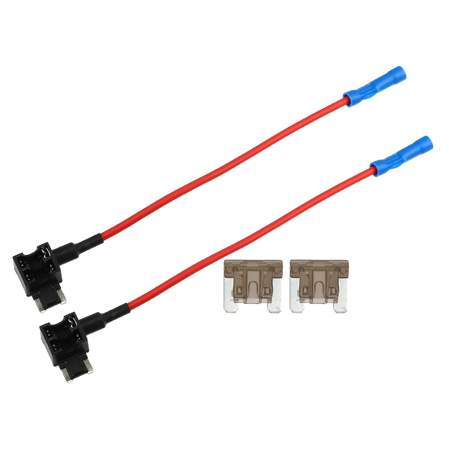 X AUTOHAUX 12V Standard Fuse Adapter Tap Fuse Kit with 2pcs