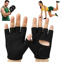 Luva de Academia Musculação Anti Calos Ajustável com Velcro Palma Reforçada e Aderência Extra Unissex Par