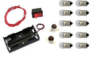 1Kit Electrical Circuit Experiment Set Home School Educational Set Fun Physics Experiment...