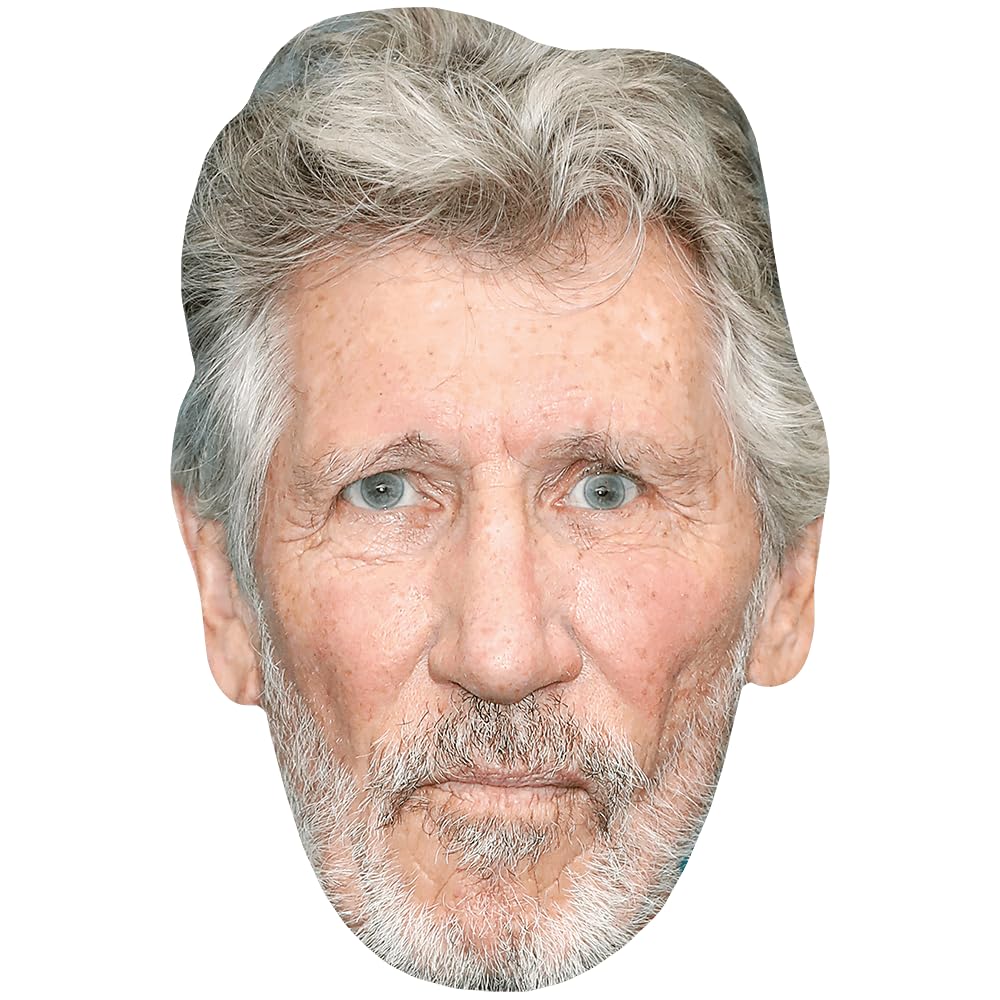 Roger Waters (Beard) Celebrity Mask, Flat Card Face, Fancy Dress Mask