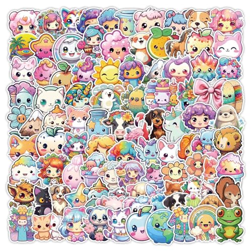 100枚セット カワイイ カートゥン ステッカー かわいい アニメ おしゃれ 防水 トレンディ 落書き 漫画 アウトドア DIY スーツケース ギター 車 バイク 自転? 水筒 ヘルメット パソコン 携帯 ノート