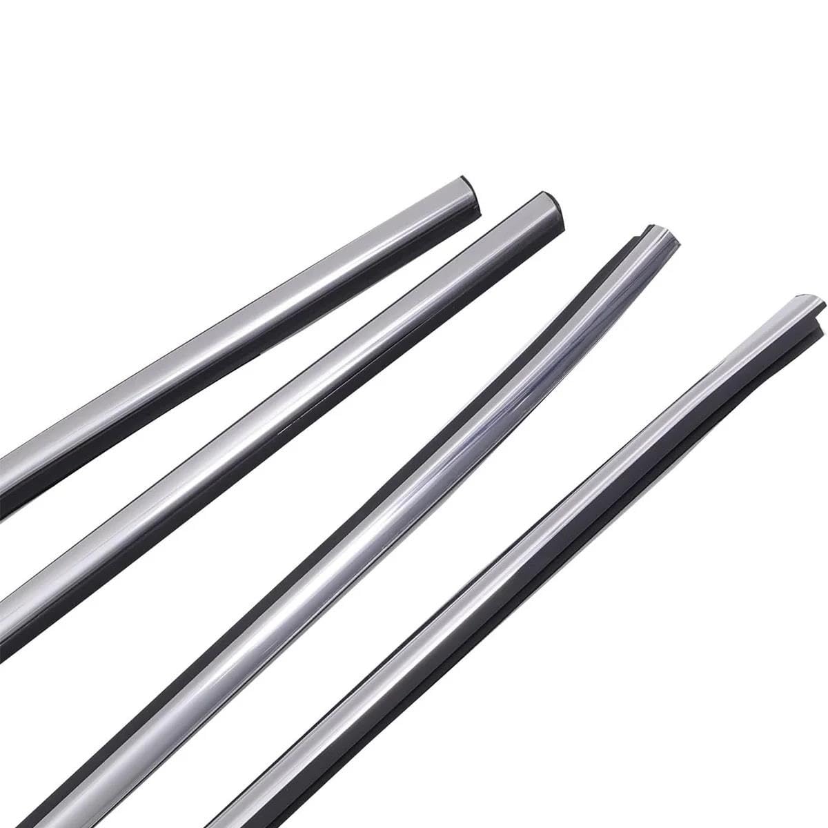 Strisce protettive per Portiere Auto, 4 Pezzi, guarnizioni in Gomma per finestrini Esterni dell'auto per Nissan Qashqai 2015-2020, Striscia di Tenuta, Modanatura, Finitura.