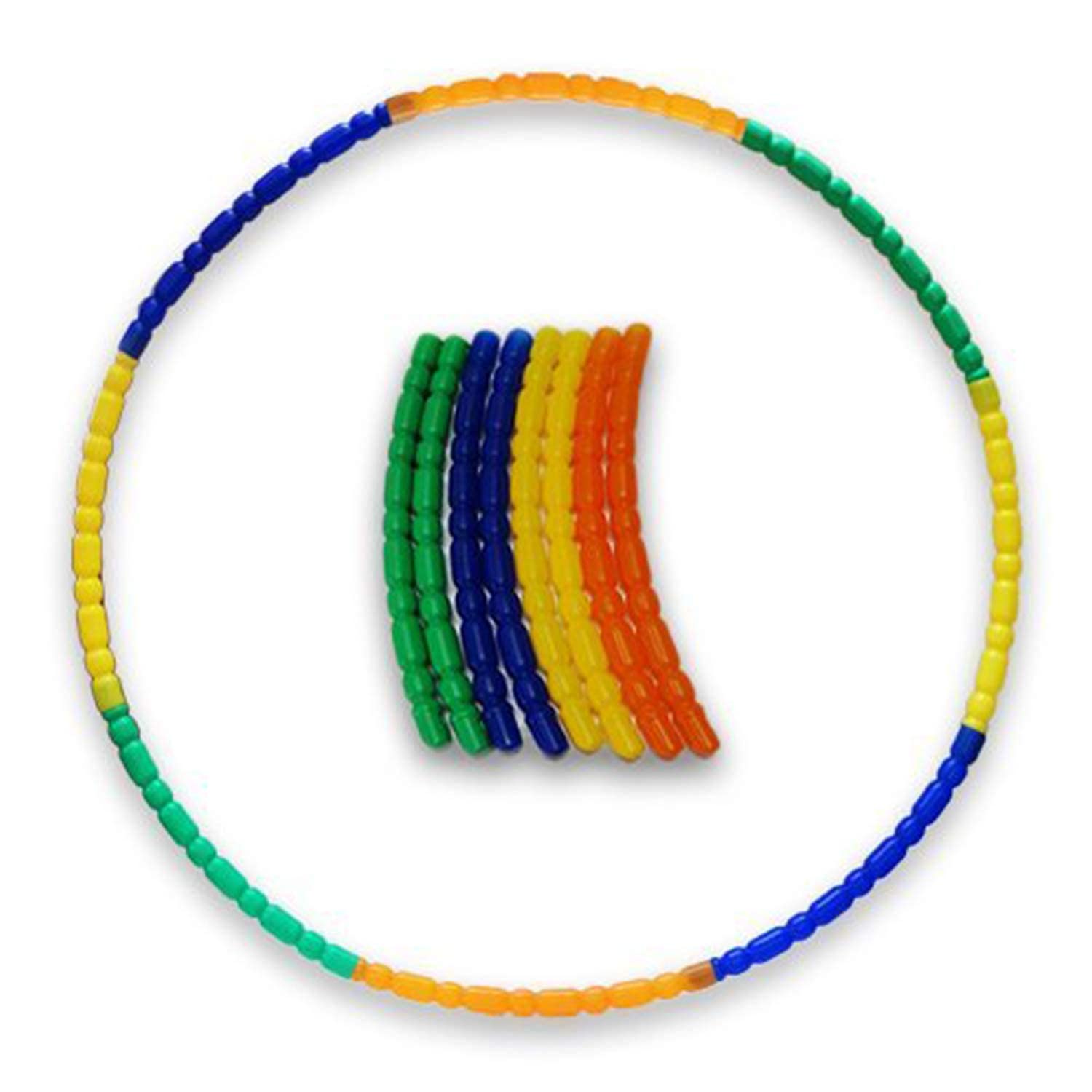 JAPSI Plastic Hula Hoop Ring | Belly Fat Exercise Hula Hoop Ring for Adults | Hula Hoop Ring for Kids 5 Years | Belly Ring for Women and Kids Exercise | Adjustable Hula Hoop| Multicolor(8 Pieces) (B098LBKB23) Amazon Price History, Amazon Price Tracker