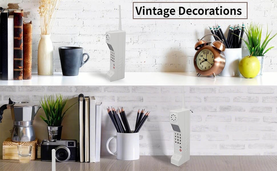 Miniatura 7 de Adorno de teléfono celular, modelo retro de teléfono celular, accesorio de teléfono de los años 90 para decoraciones de fiesta de los años 80 y 90,