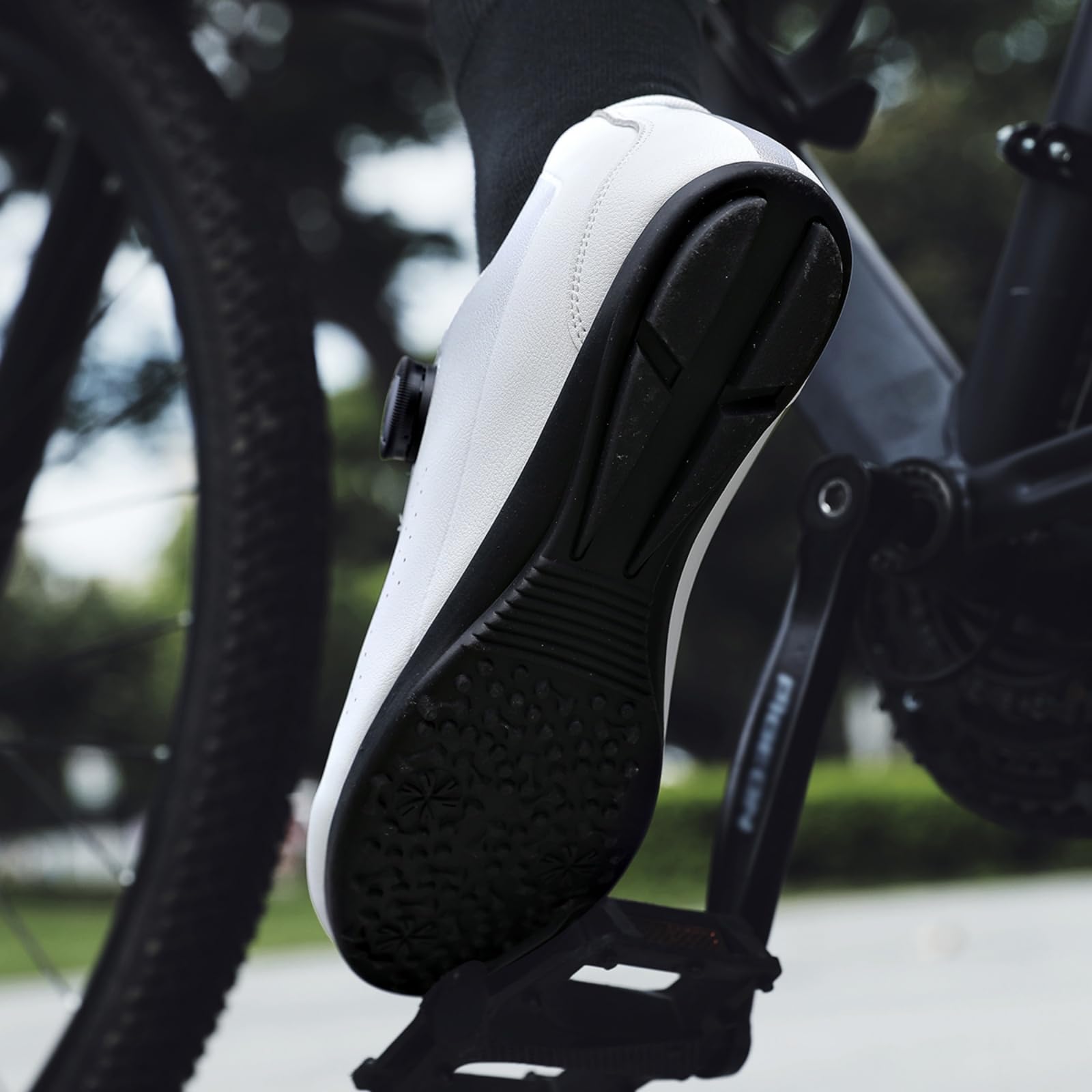 JiuQing Buty rowerowe bez blokady buty do jazdy na rowerze stacjonarnym i na świeżym powietrzu dla mężczyzn i kobiet płaskie antypoślizgowe szosowe górskie sportowe