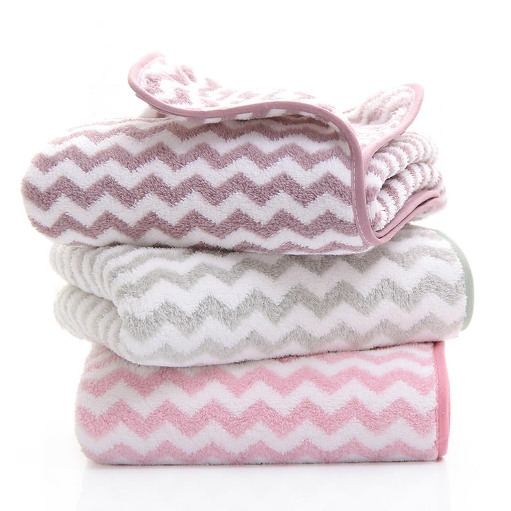 Serviette visage velours corail doux et drap de séchage rapide