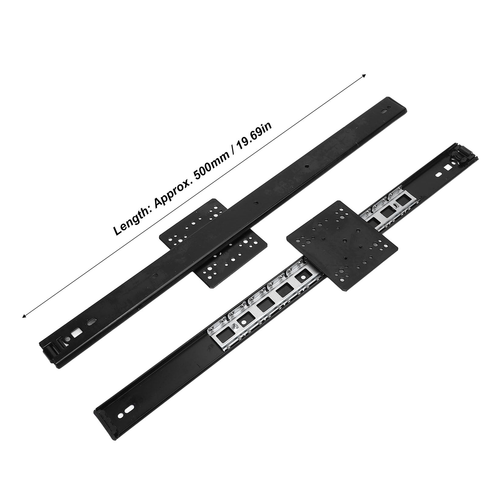 Greensen TV Cabinet TV Sliding Rail de 20 Pouces avec une capacité de 44 Lb, un Fonctionnement Lisse et Silencieux, Installation Latérale pour les Armoires Murales et la Télévision