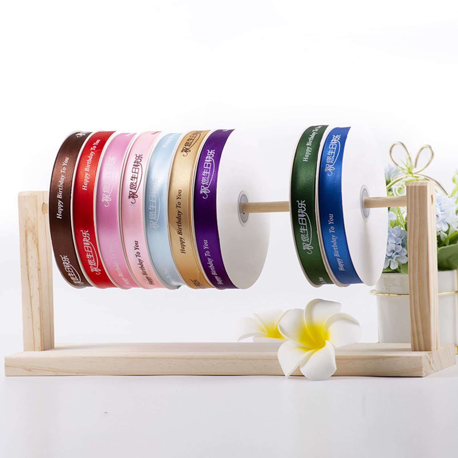 Amazon.com: Household Products Solid Wood Ribbon Organizer, Multi-Layer  Ribbon Storage Display Rack, Can Be Used for Ribbon Storage for Packaging  Gifts, Suitable for Flower Shops, Cake Shops, Holiday Parties