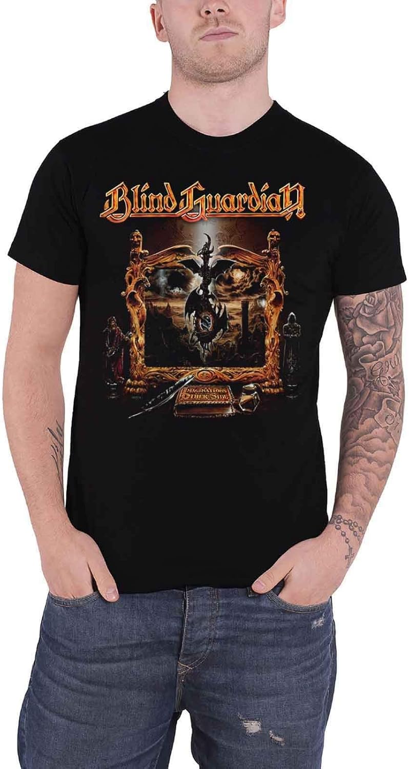 Blind Guardian T Shirt Imaginations from The Other Side Official Mens Black Size XL