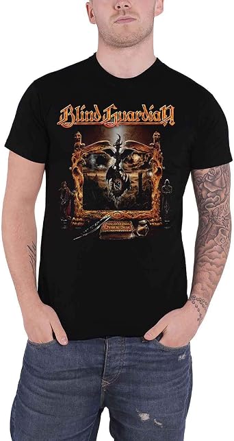 Blind Guardian T Shirt Imaginations from The Other Side Official Mens Black Size L