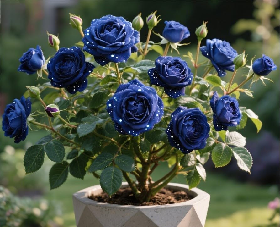 Biologico Bulbi di Rosa - Perenne, Colori vivaci, Bassa Manutenzione, Decorazione d'Interni-5 Bulbi-F