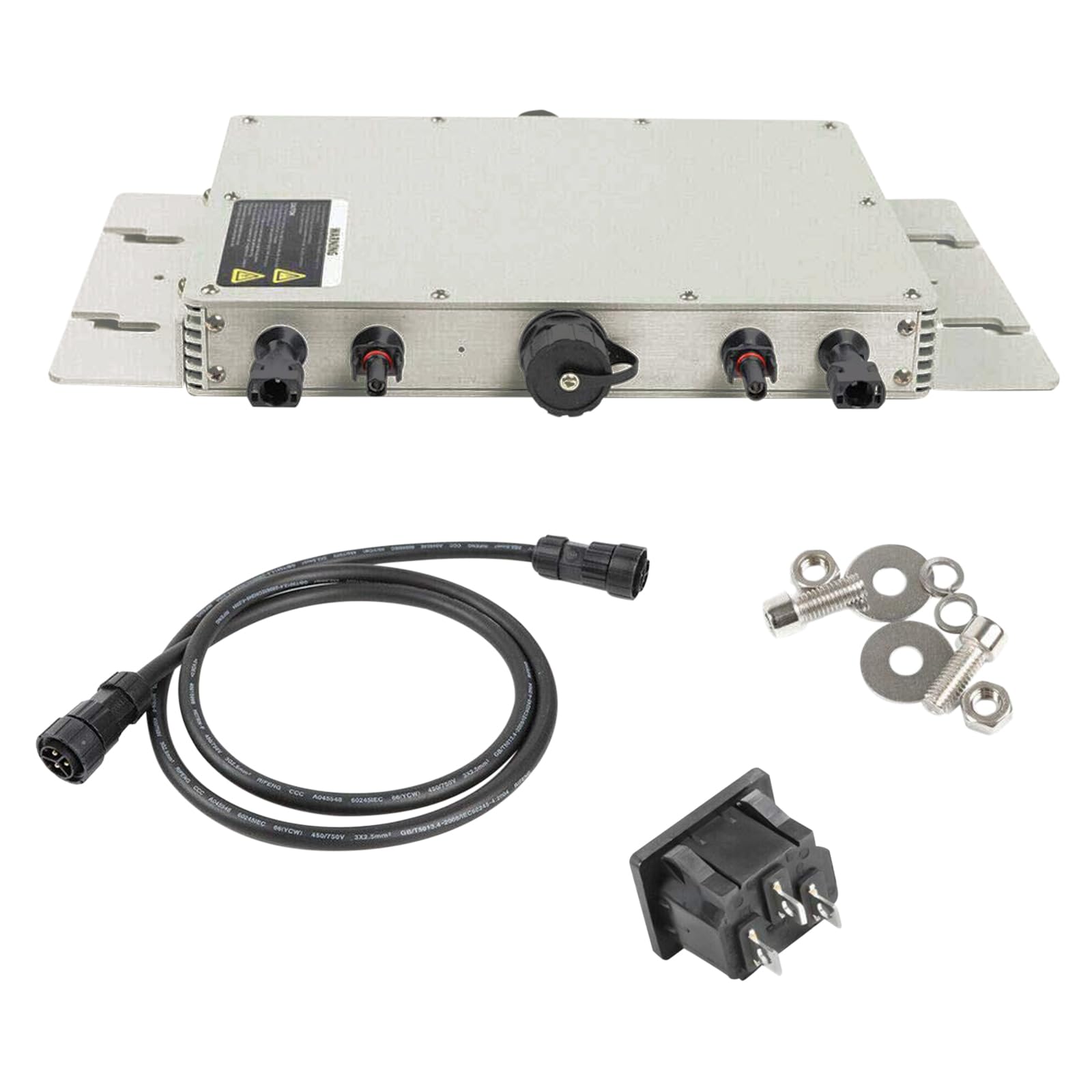 WVC-1200W Onduleur solaire sans fil PV, filtre d'alimentation, micro solaire, onduleur, fonction MPPT IP65