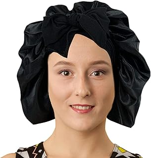 Cetim para Dormir,dormir com forro seda camada dupla - cabelo seda para dormir, cetim elástica, dormir para mulheres com trança longa Sritob