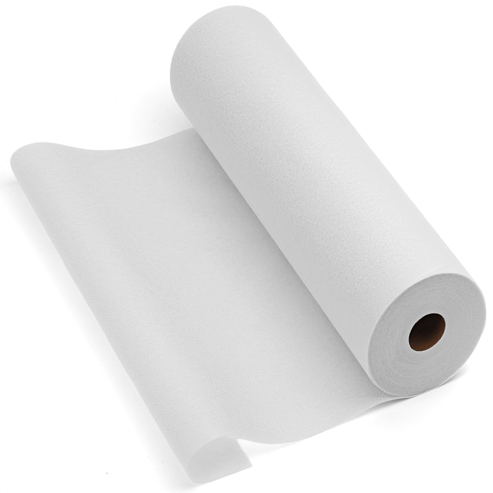 Wamkon 43 cm x 27 m Bügelvlies zum Verstärken Weiß Bügelvlies | Mittelschwer Bügelflies Vlies zum Aufbügeln 50 g/m² zum Nähen Quilten Basteln Schneidern