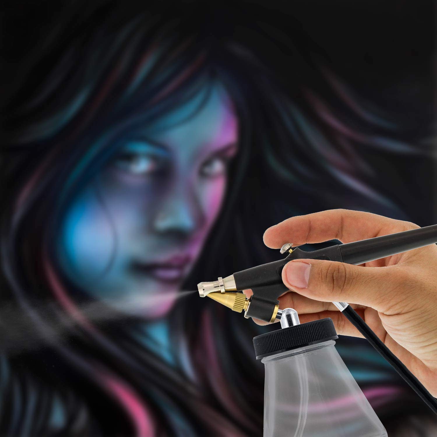 Master Airbrush Single Action Kit - Beginner Airbrush Set -6