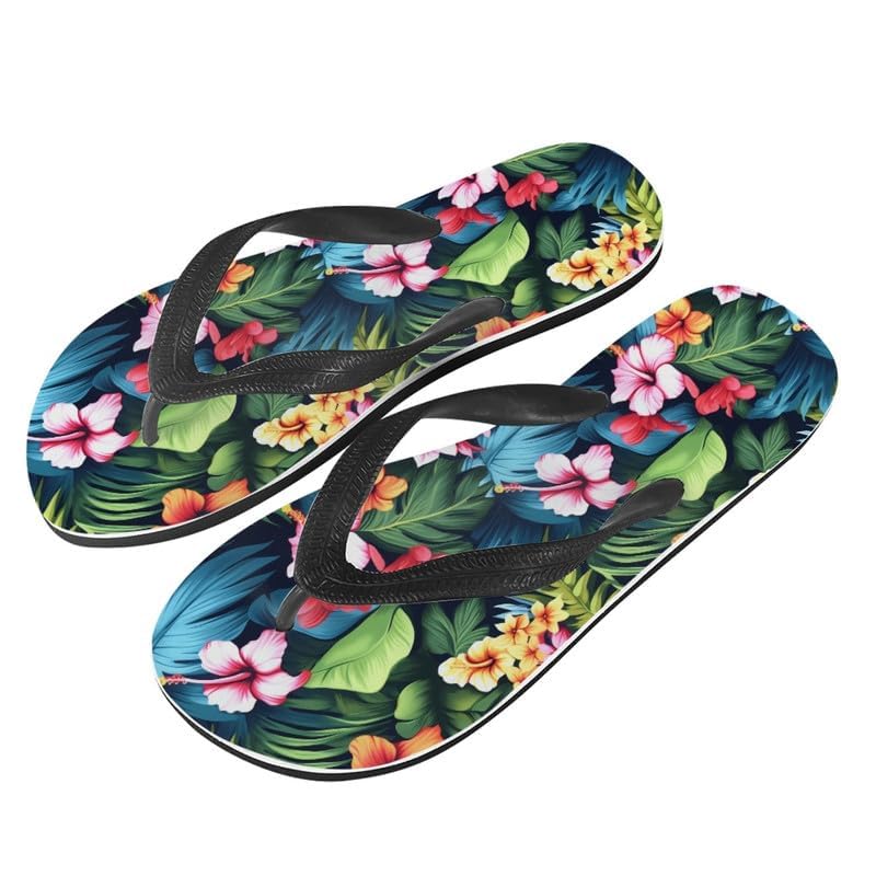 Men Hawaii Flip Flop Sandal Geometry Lightweight Thong Sandals Xmas Santa Claus Unisex Bathroom Orthotic Flip Flops2